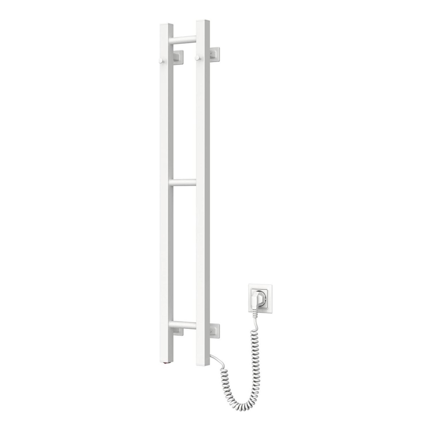 Elektrischer Handtuchheizkörper SILOUETTE 187 W/230 V, 101,1 cm, IP44, weiß, rechtsseitig, eckig