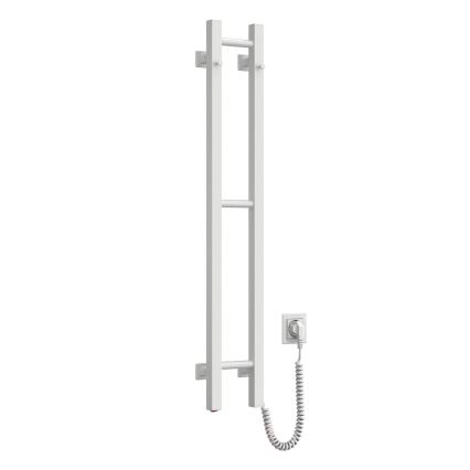 Elektrischer Handtuchheizkörper SILOUETTE 187 W/230 V, 101,1 cm, IP44, weiß, rechtsseitig, eckig