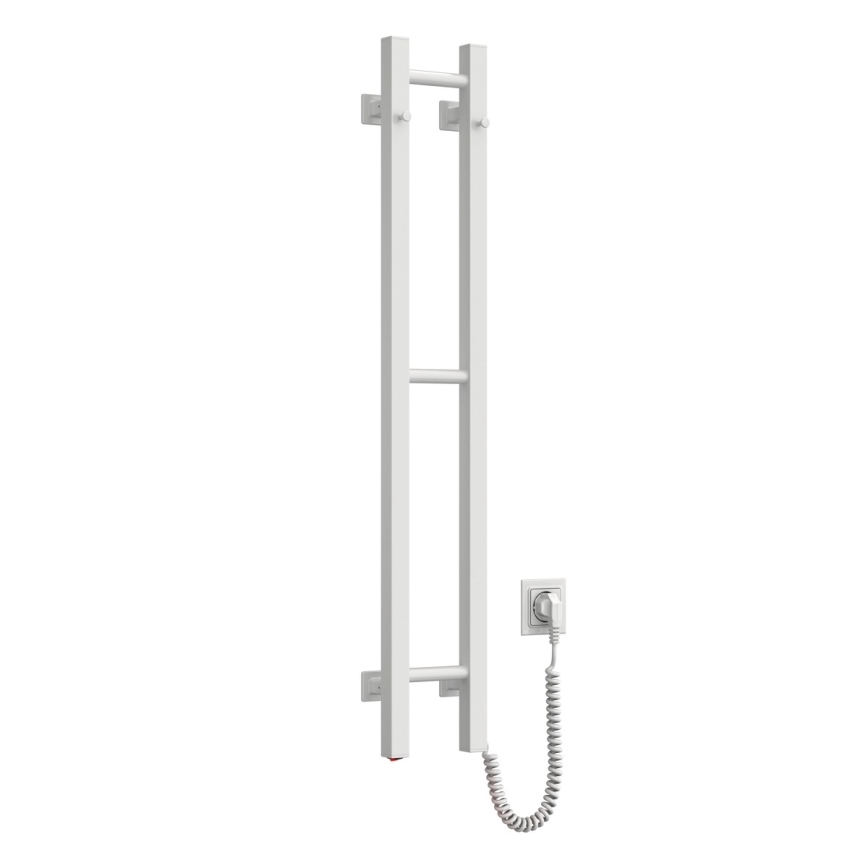 Elektrischer Handtuchheizkörper SILOUETTE 187 W/230 V, 101,1 cm, IP44, weiß, rechtsseitig, eckig