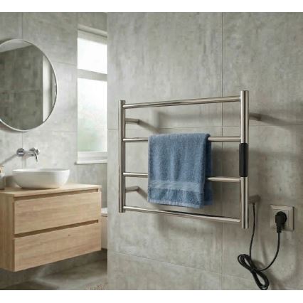 Elektrischer Handtuchwärmer 56x37 cm 63W Edelstahl