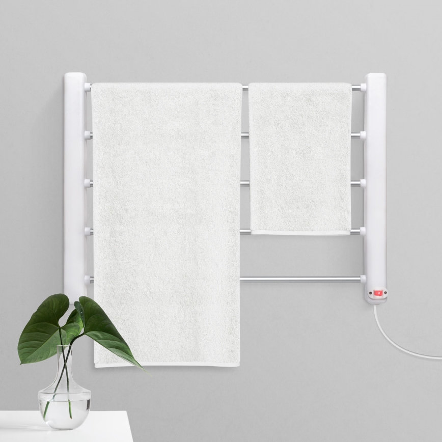 Elektrischer Handtuchwärmer 65W/230V 60x43,2 cm IPX1 weiß