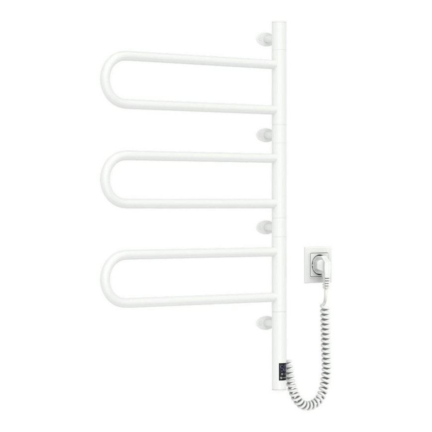 Elektrischer Handtuchwärmer mit Thermostat FOUETTE 185W/230V 81,8 cm IP44 weiß