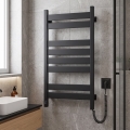Elektrischer Handtuchwärmer mit Thermostat LARGO 168W 80x50 cm  schwarz rechts