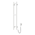 Elektrischer Handtuchwärmer SILOUETTE 46W 100x16 cm  weiß rechts