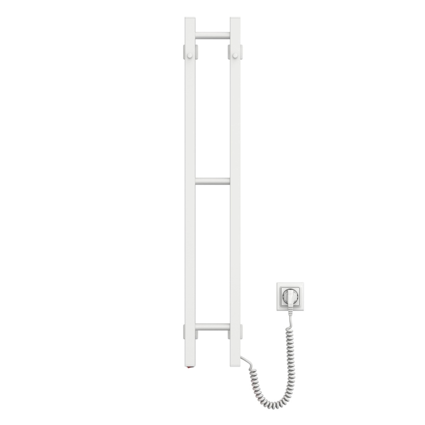 Elektrischer Handtuchwärmer SILOUETTE 59W 101x16 cm weiß rechts
