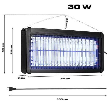 Elektrischer Insektenvernichter 2x15W/230V 120 m²