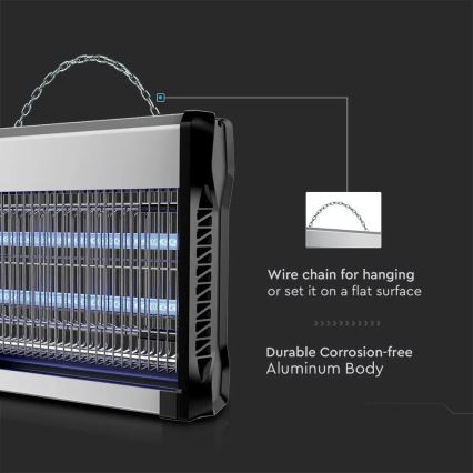 Elektrischer Insektenzapper 2x15W/230V 100m2