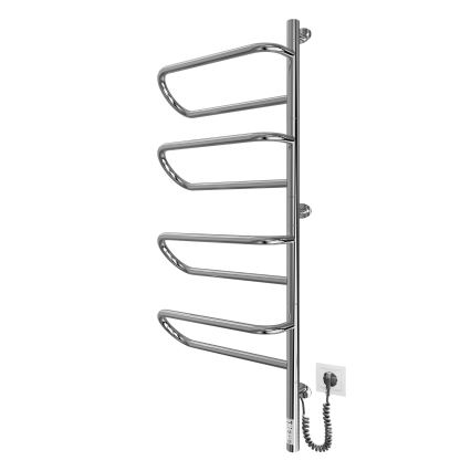 Elektrischer schwenkbarer Handtuchwärmer ELECTRA 120W/230V 100x44,5 cm Edelstahl/Chrom rechts