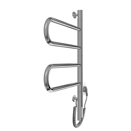 Elektrischer schwenkbarer Handtuchwärmer TRISTAR 75W/230V 62,5x44,5 cm IP44 Edelstahl/glänzender Chrom