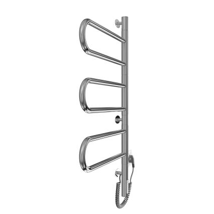 Elektrischer schwenkbarer Handtuchwärmer TRISTAR 80W/230V 82,5x44,5 cm IP44 Edelstahl/Hochglanzchrom