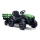 Elektrischer Traktor mit Anhänger 2x30W/7000 mAh schwarz/grün + Fernbedienung