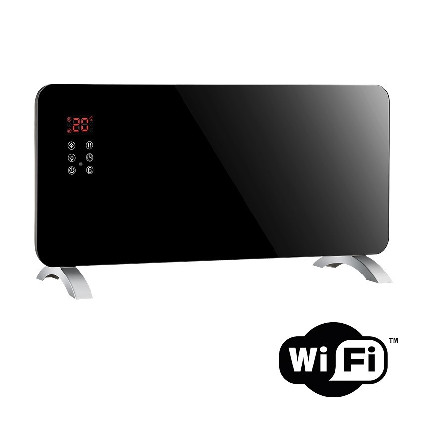 Elektrisches Konvektorheizgerät 1000/2000W LCD/Timer/Thermostat IP24 Wi-Fi