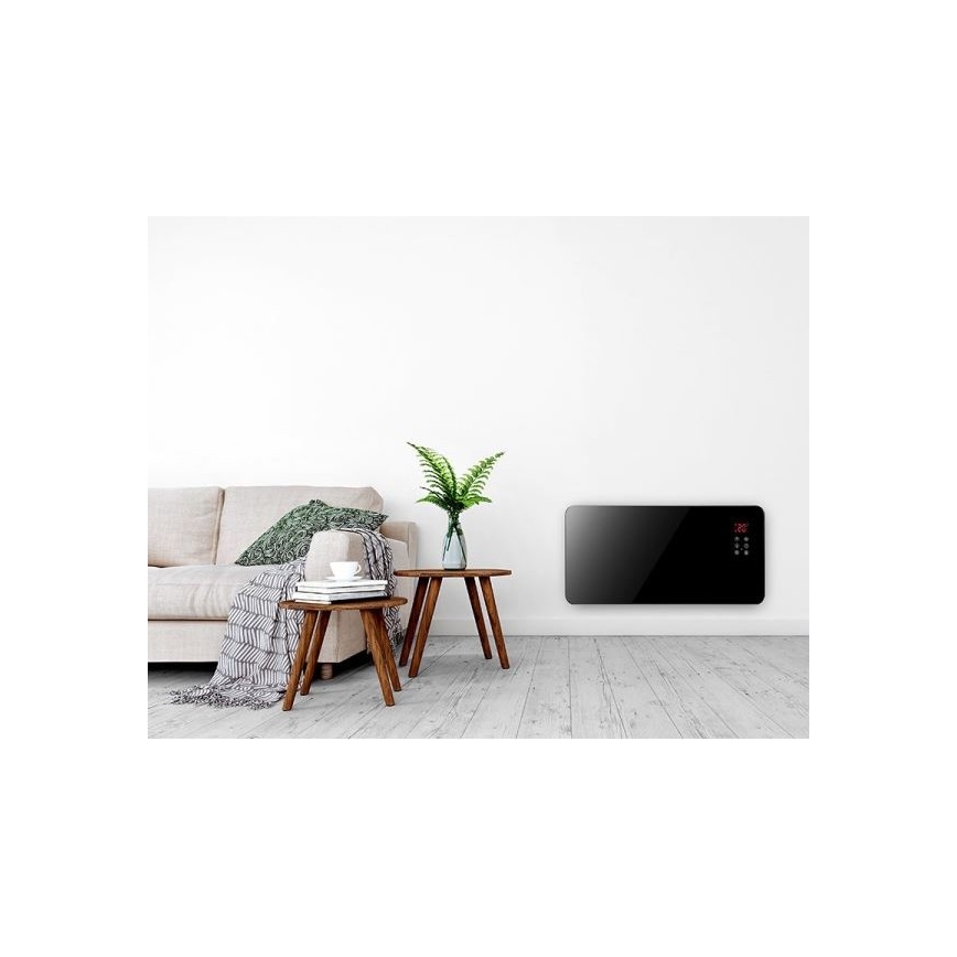 Elektrisches Konvektorheizgerät 1000/2000W LCD/Timer/Thermostat IP24 Wi-Fi