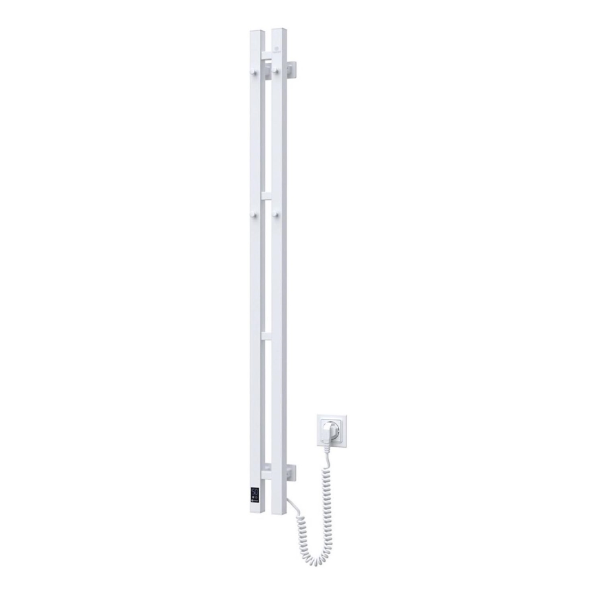 Elektro-Handtuchhalter mit Thermostat SILOUETTE 187W/230V 120,6 cm IP44 weiß rechts eckig