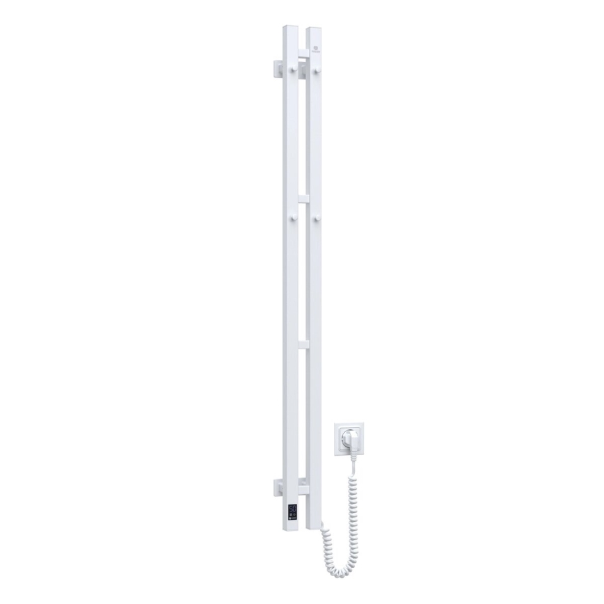 Elektro-Handtuchhalter mit Thermostat SILOUETTE 187W/230V 120,6 cm IP44 weiß rechts eckig