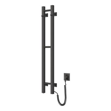 Elektro-Handtuchhalter SILOUETTE 187W/230V 101,1 cm IP44 schwarz rechts eckig