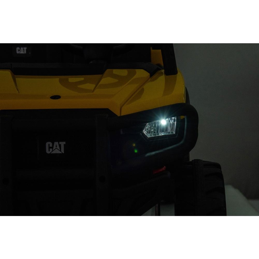 Elektroauto CAT 60W/7500 mAh gelb/schwarz + Fernbedienung