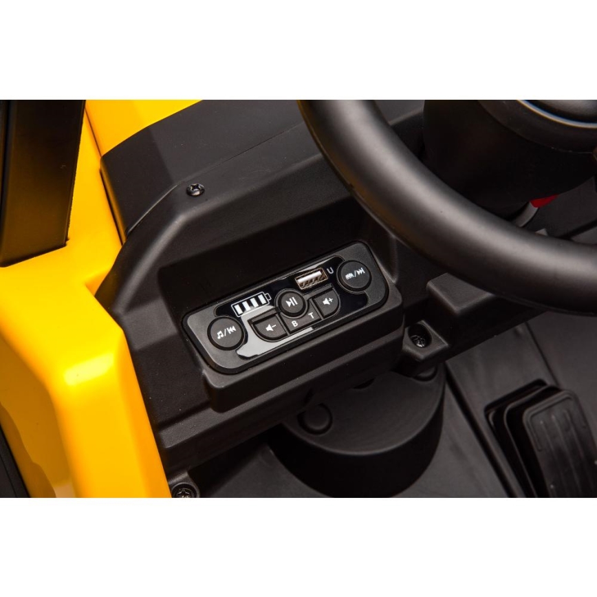Elektroauto CAT 60W/7500 mAh gelb/schwarz + Fernbedienung
