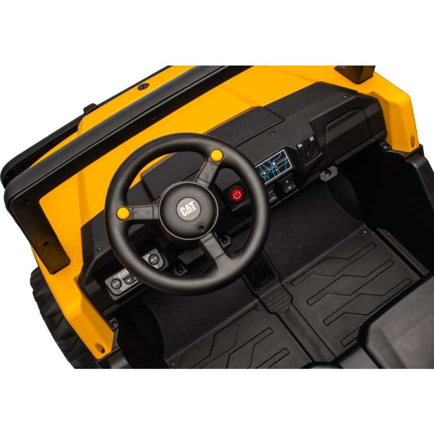Elektroauto CAT 60W/7500 mAh gelb/schwarz + Fernbedienung