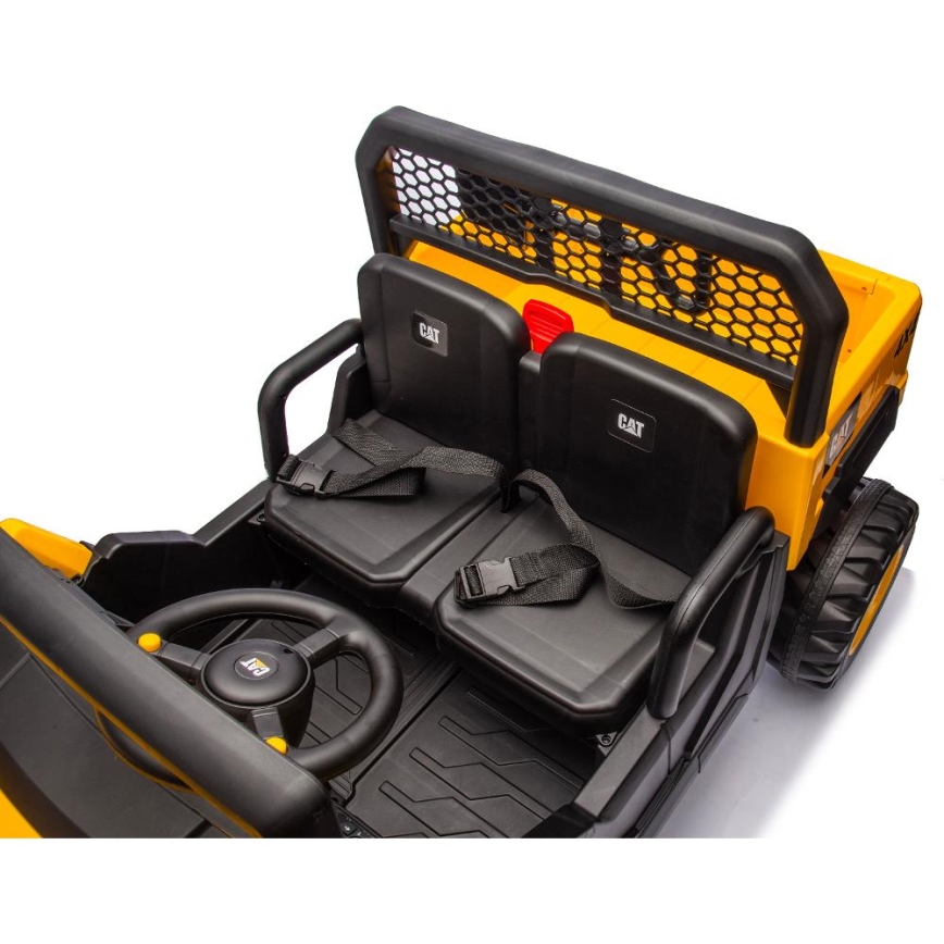 Elektroauto CAT 60W/7500 mAh gelb/schwarz + Fernbedienung