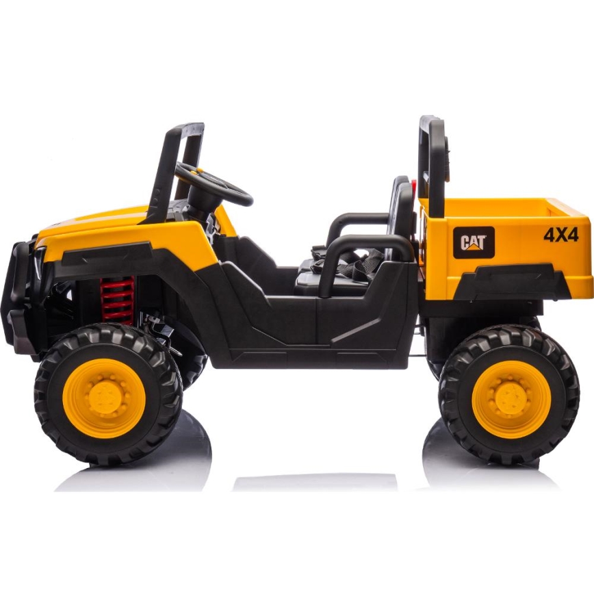 Elektroauto CAT 60W/7500 mAh gelb/schwarz + Fernbedienung