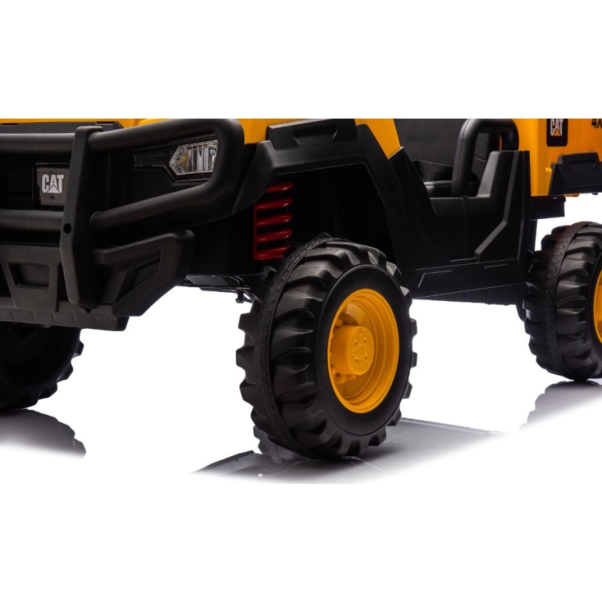 Elektroauto CAT 60W/7500 mAh gelb/schwarz + Fernbedienung