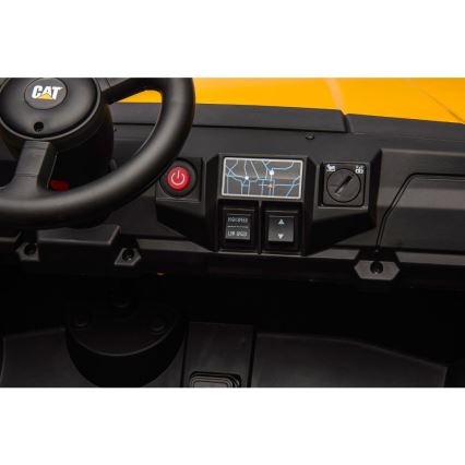 Elektrisches Auto CAT 60W/7500 mAh Gelb/Schwarz + Fernbedienung