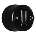 Elhard - Keramischer Retro-Wandschalter, 1-fach, Schwarz