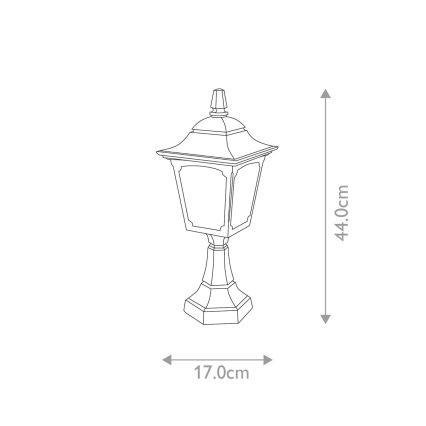 Elstead - Außenlampe CHAPEL 1xE27/100W/230V IP44