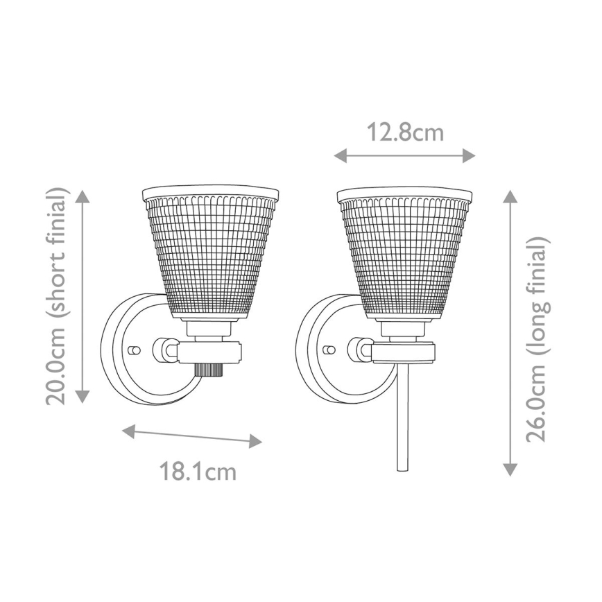 Elstead - LED-Wandleuchte für Badezimmer GUNNISLAKE 1xG9/3W/230V IP44 glänzendes Chrom