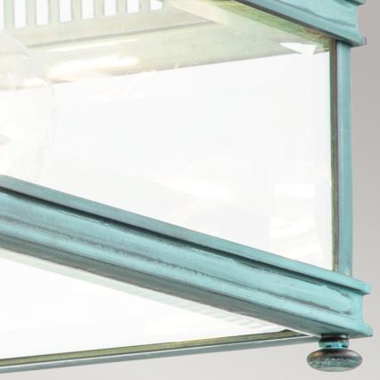 Elstead - Außen-Deckenleuchte HOLBORN 2xE27/60W/230V IP44 türkis