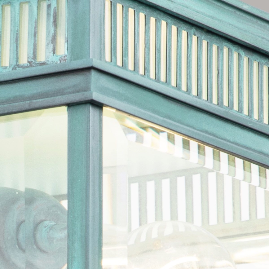 Elstead - Außen-Deckenleuchte HOLBORN 2xE27/60W/230V IP44 türkis