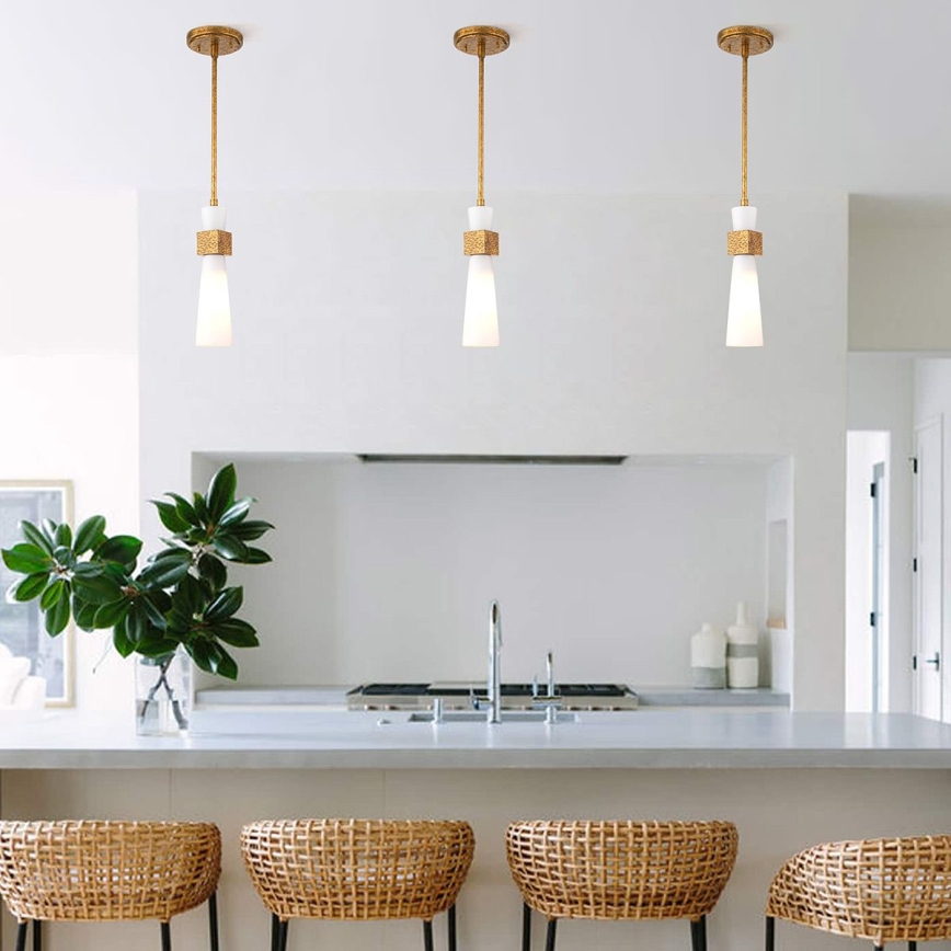 Elstead - Deckenleuchte an Stange KRISTY 1xE27/40W/230V Ø 15,2 cm kupferfarben