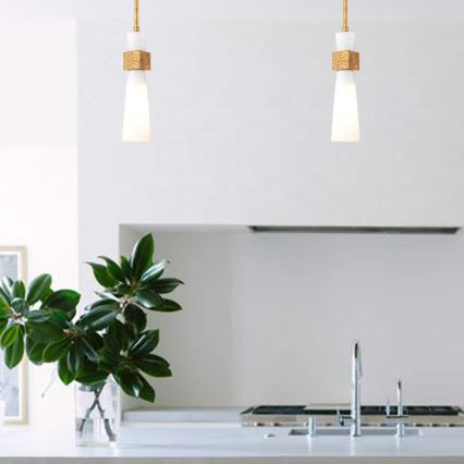 Elstead - Deckenleuchte an Stange KRISTY 1xE27/40W/230V Ø 15,2 cm kupferfarben