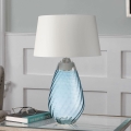 Elstead - LED Tischlampe LENA 1xE27/40W/230V + 1xGU10/7W 74 cm blau/weiß