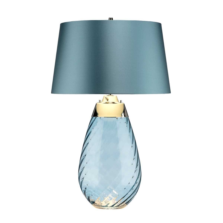 Elstead - LED-Tischleuchte LENA 1xE27/40W/230V + 1xGU10/7W 74 cm blau