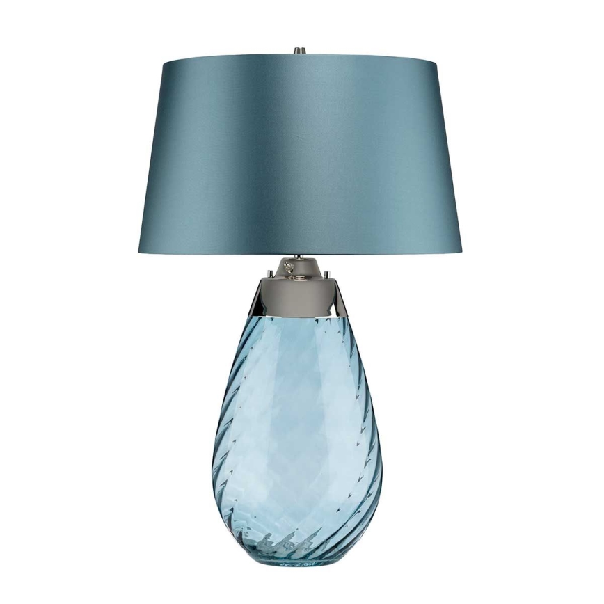Elstead - LED-Tischleuchte LENA 1xE27/40W/230V + 1xGU10/7W 74 cm blau