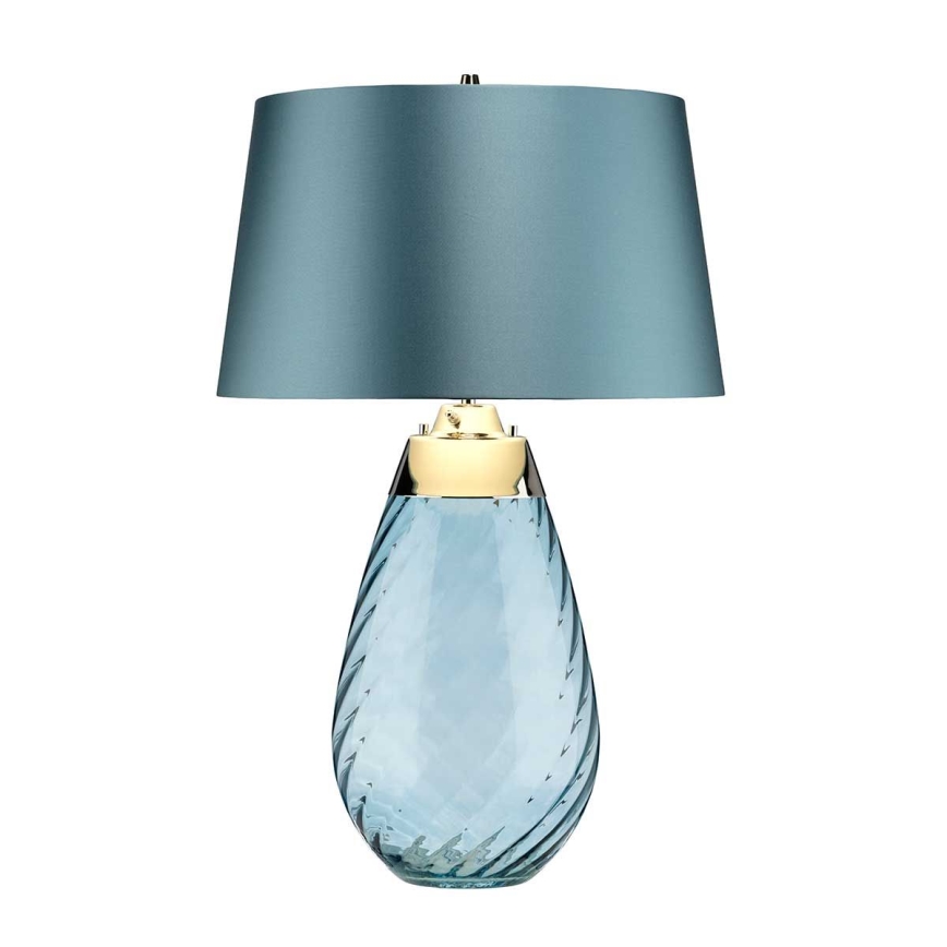 Elstead - LED-Tischleuchte LENA 1xE27/40W/230V + 1xGU10/7W 74 cm blau