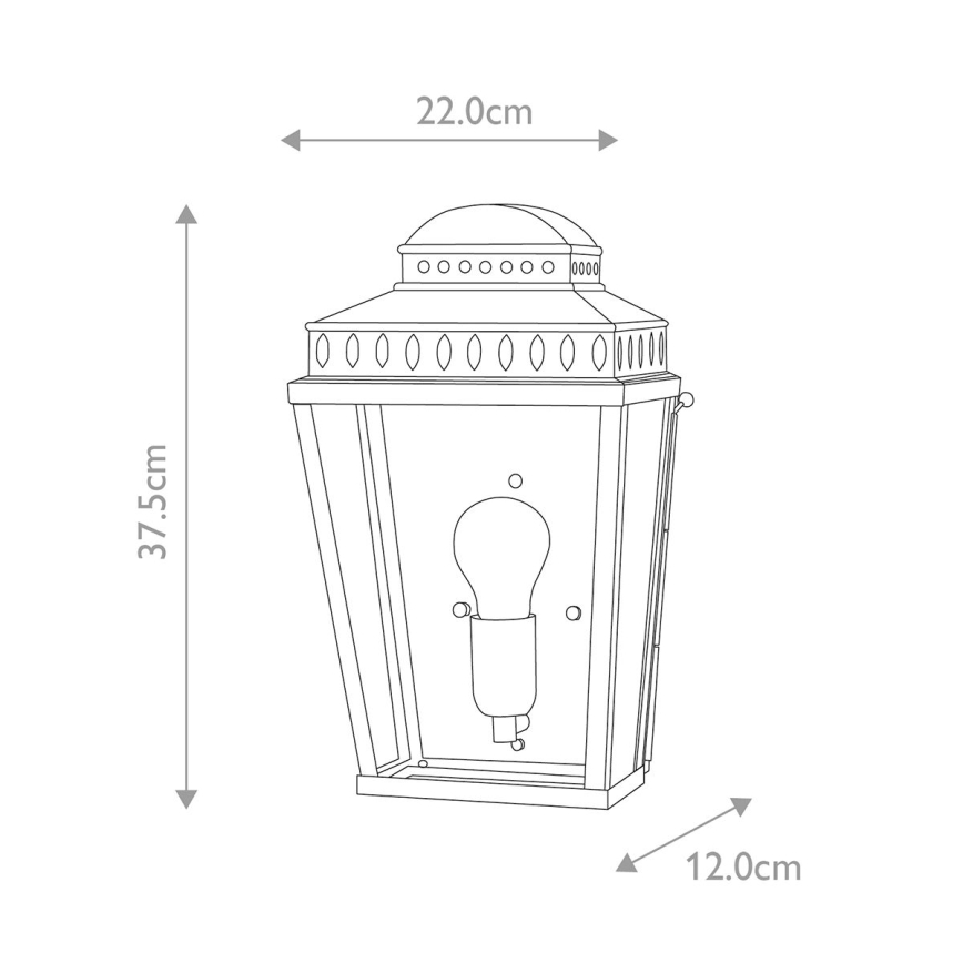 Elstead - Outdoor-Wandleuchte MANSION HOUSE 1xE27/60W/230V IP44