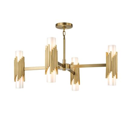 Elstead - Deckenleuchte an Stange MARVELE 8xE14/40W/230V, goldfarben