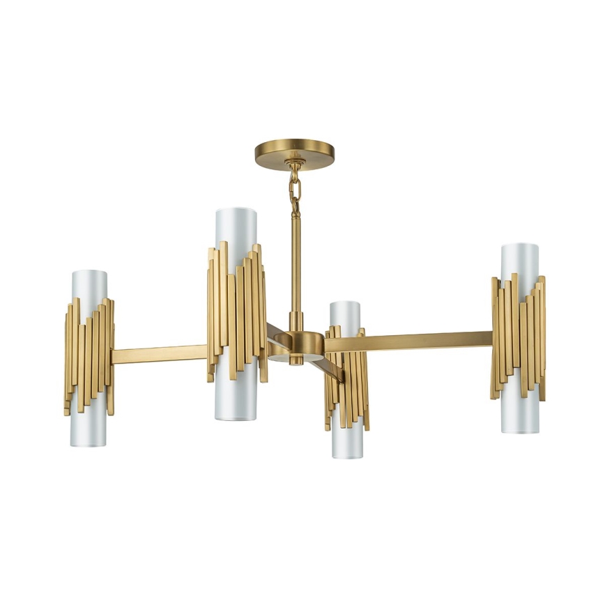 Elstead - Deckenleuchte an Stange MARVELE 8xE14/40W/230V, goldfarben