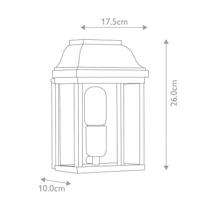 Elstead - Outdoor-Wandleuchte VICTORIA 1xE27/100W/230V IP44