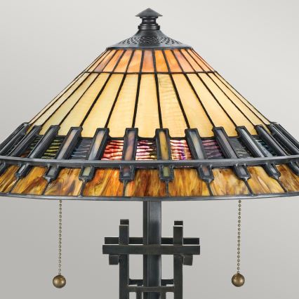 Elstead - Tischlampe Tiffany CHASTAIN 2xE27/60W/230V