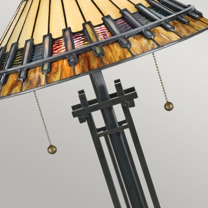 Elstead - Tischlampe Tiffany CHASTAIN 2xE27/60W/230V