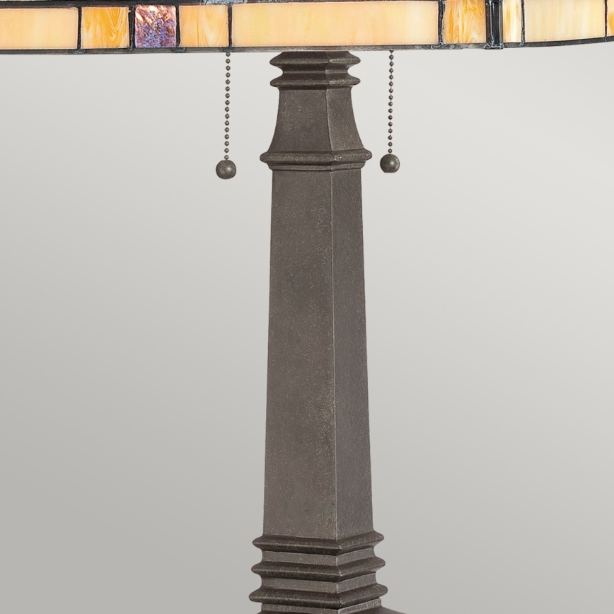 Elstead - Tiffany-Tischleuchte FINTON 2xE27/60W/230V