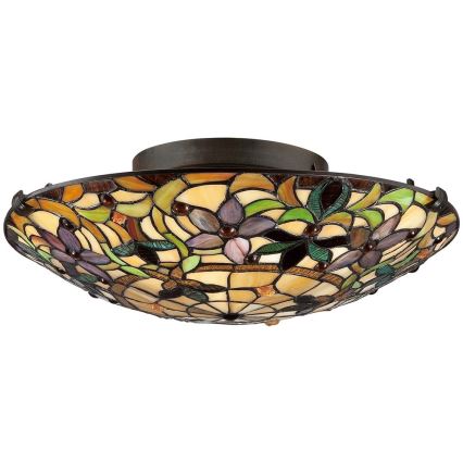 Elstead - Deckenleuchte Tiffany KAMI 2xE27/60W/230V
