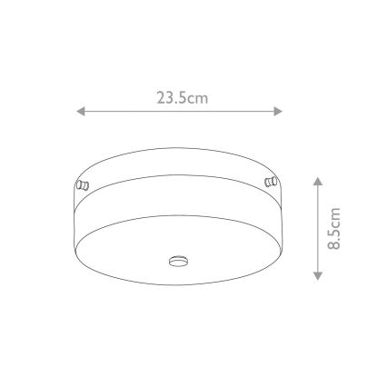 Elstead - LED-Bad-Deckenleuchte TAMAR 1xGX53/5,7W/230V IP44 glänzender Chrom
