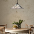 Elstead - Tiffany-Kronleuchter ALDERLEY mit Kette 1xE27/60W/230V