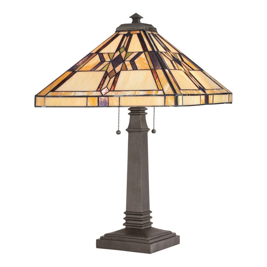 Elstead - Tiffany-Tischleuchte FINTON 2xE27/60W/230V