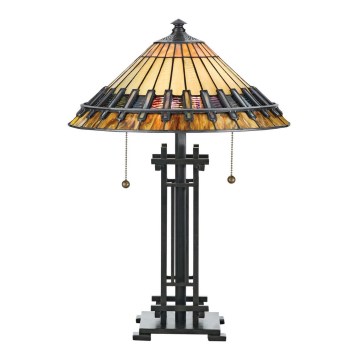 Elstead - Tischlampe Tiffany CHASTAIN 2xE27/60W/230V